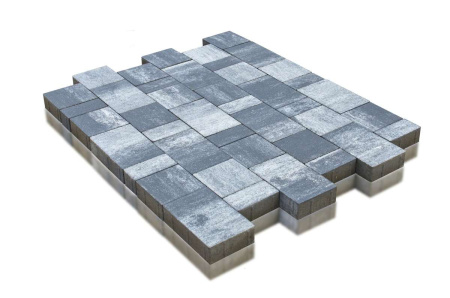 Плитка Старый город ЛандХауз (80*160,160*160,240*160*60мм) Туман кол.микс 12,9/1под/1777кг  Braer