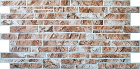 Панели стеновые 960х480х3мм Декокам Сланец коричневый (10шт/уп)