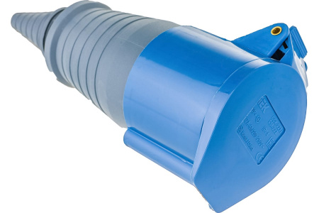 Силовая розетка 32А 2P+E 250B IP44  переносная PSR21-032-3   ССИ-223