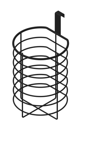 Органайзер д/туалетной бумаги навесной 2 рулона ПП Черный муар П0001764