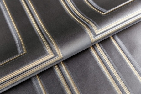 КМ6705 Обои KERAMA MARAZZI  виниловые Буазери мотив, чёрный 1,06х10м (4)