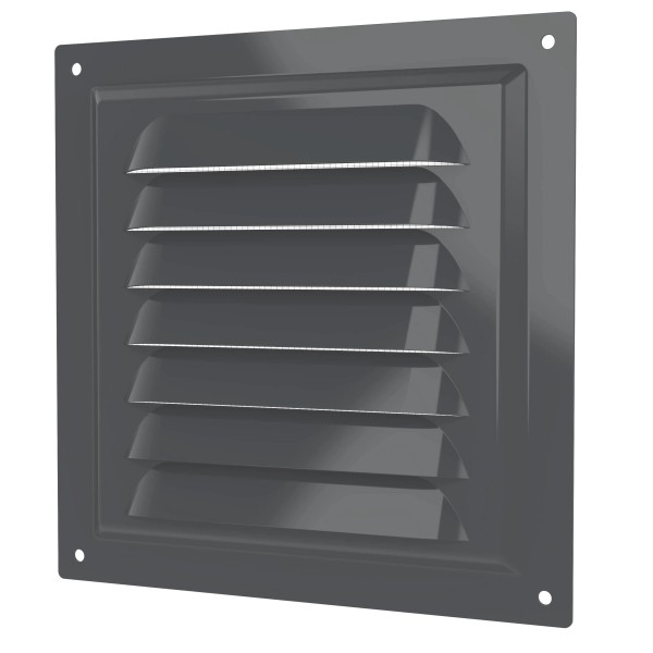 Решетка вент. 1515МЭ металл. Gray накл/моск.сетка  100