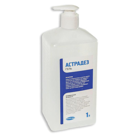 Антисептик-гель д/рук спирт 60% с дозатором 1л АСТРАДЕЗ ГЕЛЬ дезинфицирующий/605918