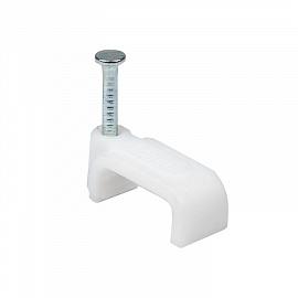 Скоба  плоская для крепл. кабеля 14мм (50)