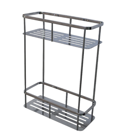 Полочка 77360 TITAN двойная прямоугольная с литым дном