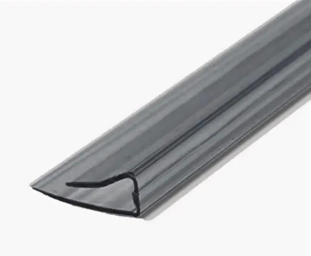 Профиль торцевой П-6мм  2,1м серый Юг-ойл- пласт