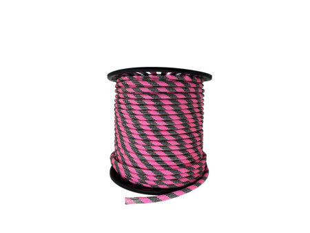 Веревка страховочно-спасательная статическая 48-прядная плетеная с сердечником 10мм, 100м    