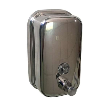 Дозатор д/мыла BRIMIX 618 0,5л металлический с глазком