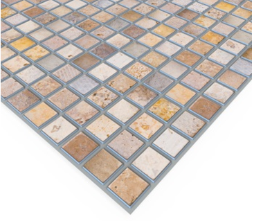 Панель ПВХ 0,3 самоклеящаяся серия "Эффект" мозаика "Каменная" 474*474***