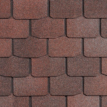 Гибкая черепица ШИНГЛАС МОДЕРН Брикс Красный Мрамор/Мрамор  (уп=3м2)