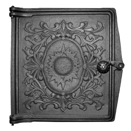 Дверка Рубцовск ДТ-4 топочная 250*280 размер под закладку: 250x280x36 мм