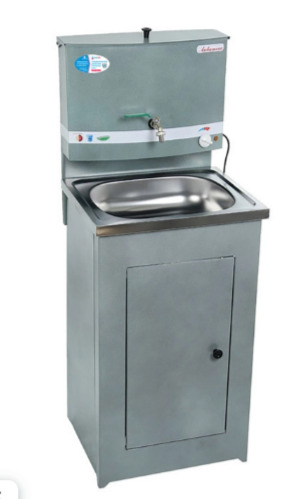 Умыв. дачный с ЭВН 20л 500х430 нержав. мойка Аквамикс