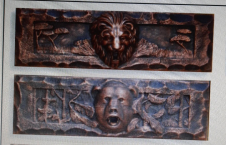 Панно для барбекю лев