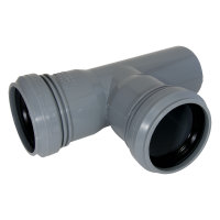 Тройник канализационный  40-40 87,5 град.TEBO