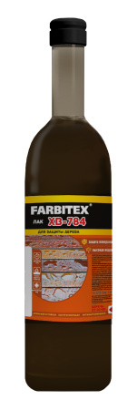 Лак ХВ-784 (0,5л) стекло, Сосна FARBITEX