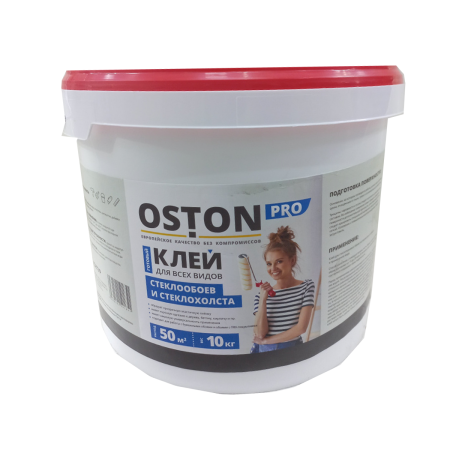 Клей OSTON 10л (Э) готовый для стеклообоев и стеклохолста
