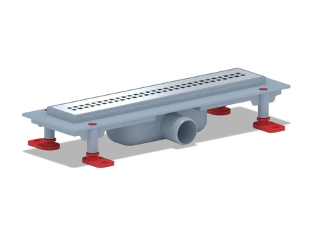 Трап Анипласт душевой TLQ1245G РИФ сухой 450Х62 глянец