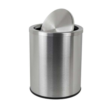 Ведро д/мусора 12л 11212 крышка-качели нерж.сталь