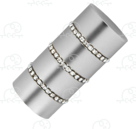 Наконечник D25 Лира Сатин АС МАРТ (уп 2шт.)