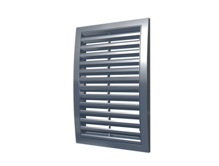 Решетка вент. 1515РРН Серая не регулируемая (наруж)  50