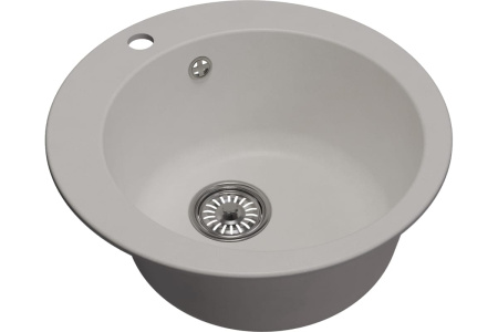 МL-GM13 Мойка круглая/341  D495х200мм УЛЬТРА-БЕЛАЯ (Z005)