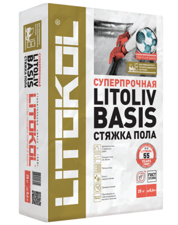 Ровнитель для пола LITOLIV BASIS 25кг Litokol 