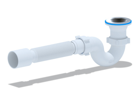 E115 Сифон д/поддона 1 1/2х40 с г/т 40х50 L=38см (45)