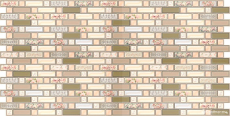Панели стеновые 960х480х3мм Декокам Мозаика прованс(коричневый) (10шт/уп)*