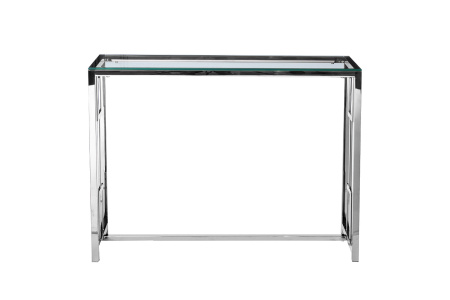 Консоль прозр.стекло/хром 100*30*78см 47ED-CST072
