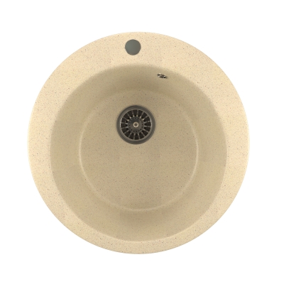 МL-GM13 Мойка круглая/328  D495х200мм БЕЖЕВАЯ (Z005)