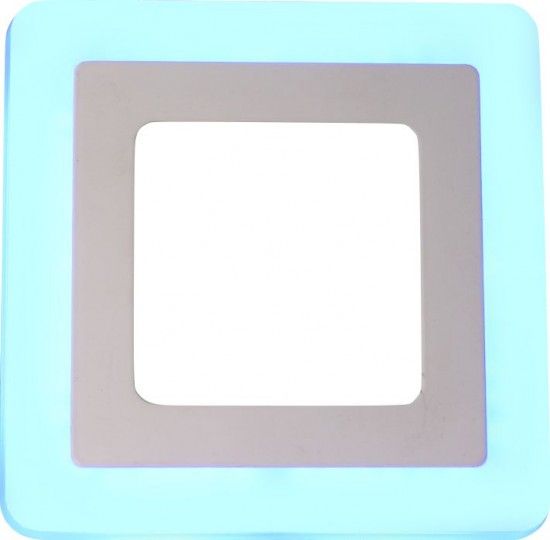 Cветильник светод. квадрат LEEK 16W голуб.свечен.  3/6K LE 061300-0028