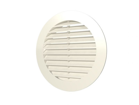 Решетка вент. круглая наруж. 10РКН D130 Ivory  /с фланцем D100  55