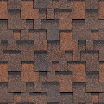 Гибкая черепица ШИНГЛАС Фокстрот Кедр  (уп 3 м.кв)