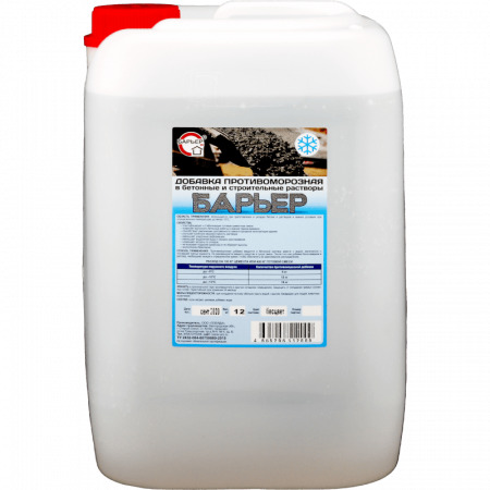 Добавка противомороз. в бетонные и строител. растворы БАРЬЕР 5,5кг (не вызывает коррозию)* -15
