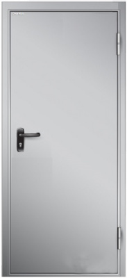 Дверь противопожарная DoorHan EI60/одност./глухая/глад./RAL7035 2050*880 левая(З)