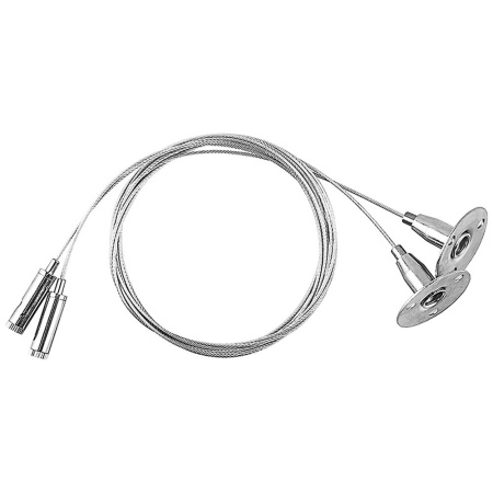 Feron  САВ 1002 комплект подвесов для трек.светиьлн.серебро (2шт ) 150см