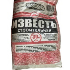 Известь-гранулированная 30кг. упак. (не гашеная) II сорт 