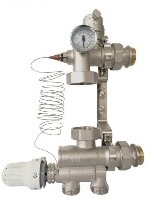 Смесительный узел для теплого пола TIM JH1036 180/130 мм (универсальный)