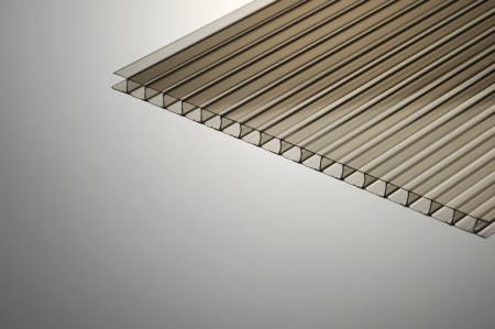 Поликарбонат 12000х2100х 4  СЕРЫЙ  Сибирские теплицы Юг-ойл- пласт