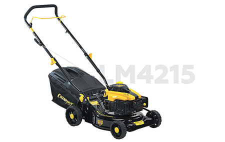 Газонокосилка бензо CHAMPION LM4215 (1,5кВт, пласт травосборник 40л, ширина 42см, 25-70мм, 22кг)