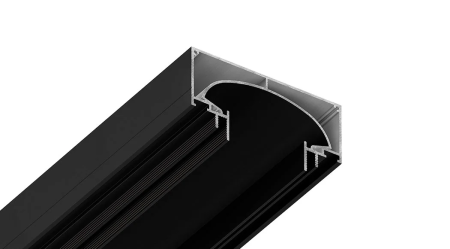 Профиль СТ 52 Черный муар (2м)  (световой тунель)