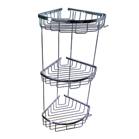 Полочка 77255 TITAN 22см тройная угловая овальная