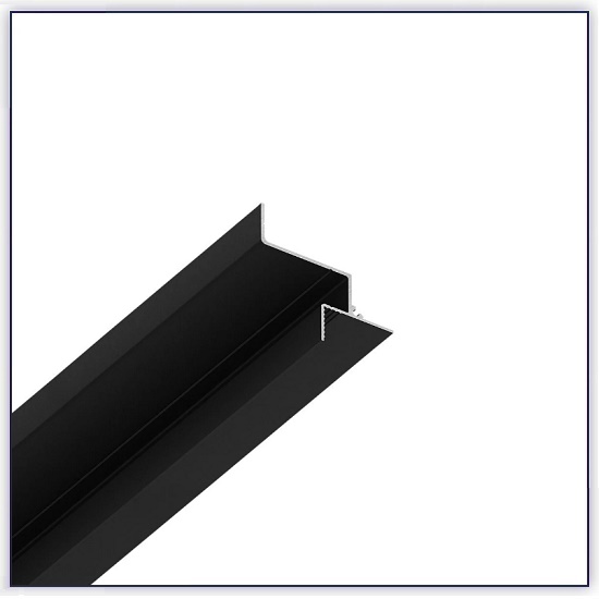 Профиль БП 309 Чёрный муар (2м)  (парящий профиль 2 см под Г/К 9,5 мм)