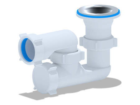 E210 Сифон д/поддона 1 1/2х40 регулируемый (60)