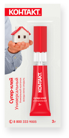 Суперклей КОНТАКТ  3г универсальный карта (12)
