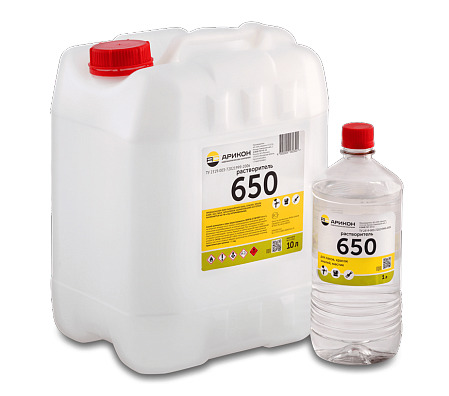 Растворитель 650 0,5л ПЭТ (0.37 кг) АРИКОН (20)