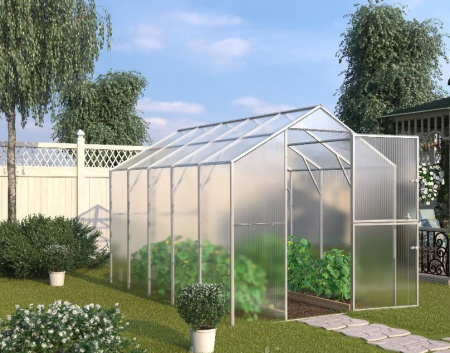 Теплица "Министар" 2м*2,1м*3,32м оцин. труба шаг 0,66 м