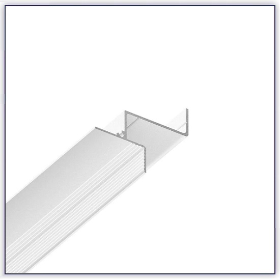 Профиль БП 309 Белый муар (2м)  (парящий профиль 2 см под Г/К 9,5 мм)