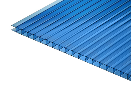 Поликарбонат 12000х2100х 4 синий Berolux Юг-ойл- пласт