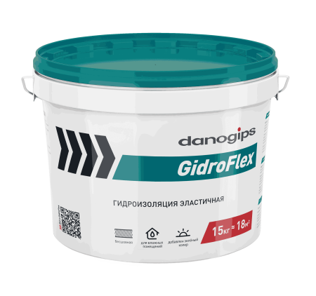DANOGIPS GidroFlex гидроизоляция эластичная 15 кг (33)